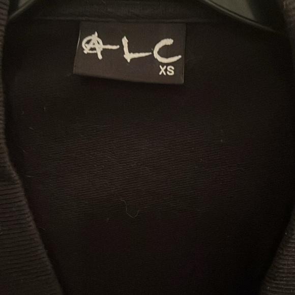 A.L.C Men Black Howling Wolf Button Down Sweater Size XS - Picture 6 of 7